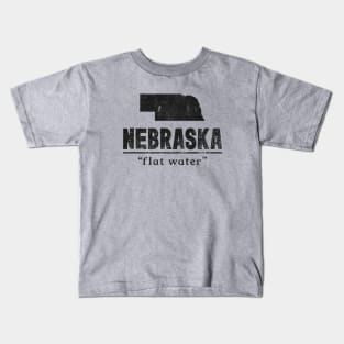 Nebraska Flat Water Vintage Kids T-Shirt